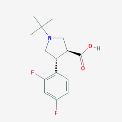 Picture of (3S,4R)-1-tert-Butyl-4-(2,4-difluorophenyl)pyrrolidine-3-carboxylic acid