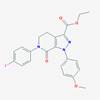 Picture of Ethyl 6-(4-iodophenyl)-1-(4-methoxyphenyl)-7-oxo-4,5,6,7-tetrahydro-1H-pyrazolo[3,4-c]pyridine-3-carboxylate