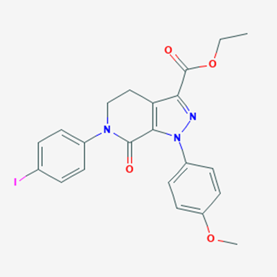 Picture of Ethyl 6-(4-iodophenyl)-1-(4-methoxyphenyl)-7-oxo-4,5,6,7-tetrahydro-1H-pyrazolo[3,4-c]pyridine-3-carboxylate
