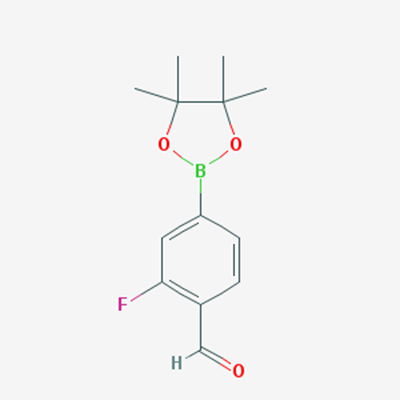 Picture of 2-Fluoro-4-(4,4,5,5-tetramethyl-1,3,2-dioxaborolan-2-yl)benzaldehyde