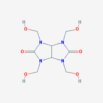 Picture of 1,3,4,6-Tetrakis(hydroxymethyl)tetrahydroimidazo[4,5-d]imidazole-2,5(1H,3H)-dione