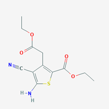 Picture of Ethyl 5-amino-4-cyano-3-(2-ethoxy-2-oxoethyl)thiophene-2-carboxylate