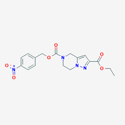 Picture of 2-Ethyl 5-(4-nitrobenzyl) 6,7-dihydropyrazolo[1,5-a]pyrazine-2,5(4H)-dicarboxylate