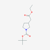 Picture of tert-Butyl 3-(2-ethoxy-2-oxoethyl)pyrrolidine-1-carboxylate