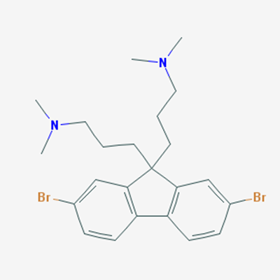 Picture of 3,3-(2,7-Dibromo-9H-fluorene-9,9-diyl)bis(N,N-dimethylpropan-1-amine)