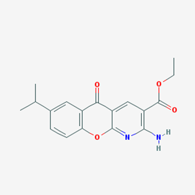 Picture of Ethyl 2-amino-7-isopropyl-5-oxo-5H-chromeno[2,3-b]pyridine-3-carboxylate