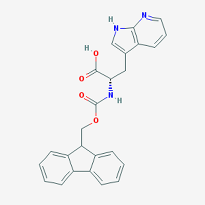 Picture of (S)-2-((((9H-Fluoren-9-yl)methoxy)carbonyl)amino)-3-(1H-pyrrolo[2,3-b]pyridin-3-yl)propanoic acid