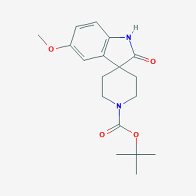 Picture of tert-Butyl 5-methoxy-2-oxospiro[indoline-3,4-piperidine]-1-carboxylate