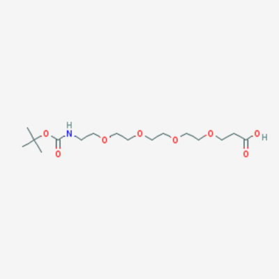 Picture of 2,2-Dimethyl-4-oxo-3,8,11,14,17-pentaoxa-5-azaicosan-20-oic acid
