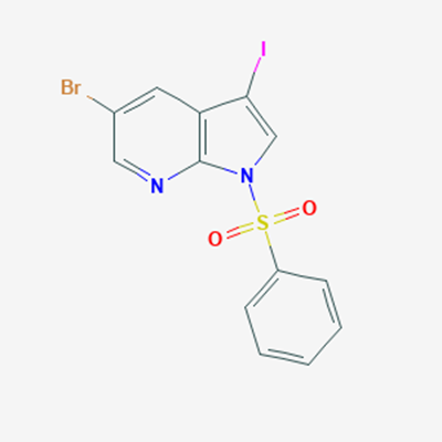 Picture of 5-Bromo-3-iodo-1-(phenylsulfonyl)-1H-pyrrolo[2,3-b]pyridine