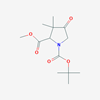 Picture of 1-tert-Butyl 2-methyl 3,3-dimethyl-4-oxopyrrolidine-1,2-dicarboxylate