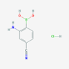 Picture of (2-Amino-4-cyanophenyl)boronic acid hydrochloride