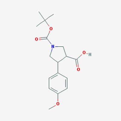 Picture of 1-(tert-Butoxycarbonyl)-4-(4-methoxyphenyl)pyrrolidine-3-carboxylic acid