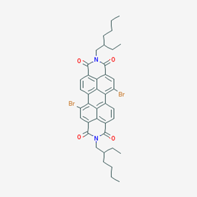 Picture of N,N-bis(2-ethylhexyl)-1,7-dibromo-3,4,9,10-perylenetetracarboxylicdiimide