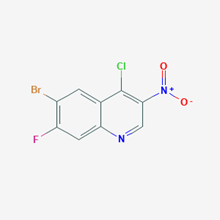 Picture of 6-Bromo-4-chloro-7-fluoro-3-nitroquinoline