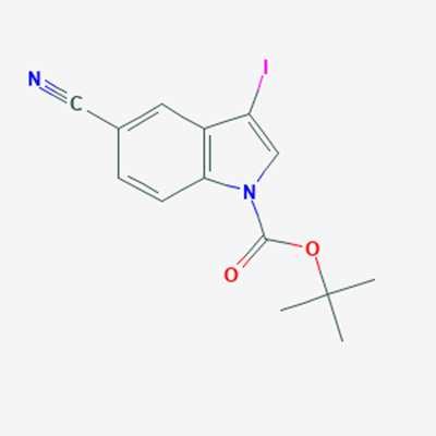 Picture of tert-Butyl 5-cyano-3-iodo-1H-indole-1-carboxylate