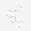 Picture of (4-Chloro-3-(morpholine-4-carbonyl)phenyl)boronic acid