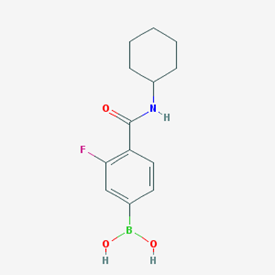 Picture of (4-(Cyclohexylcarbamoyl)-3-fluorophenyl)boronic acid