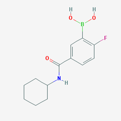 Picture of (5-(Cyclohexylcarbamoyl)-2-fluorophenyl)boronic acid