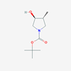 Picture of (3R,4S)-rel-tert-Butyl 3-hydroxy-4-methylpyrrolidine-1-carboxylate