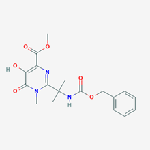 Picture of Methyl 2-(2-(((benzyloxy)carbonyl)amino)propan-2-yl)-5-hydroxy-1-methyl-6-oxo-1,6-dihydropyrimidine-4-carboxylate