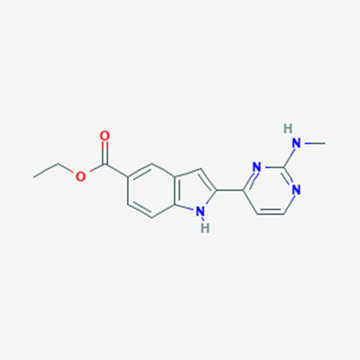 Picture of Ethyl 2-(2-(methylamino)pyrimidin-4-yl)-1H-indole-5-carboxylate