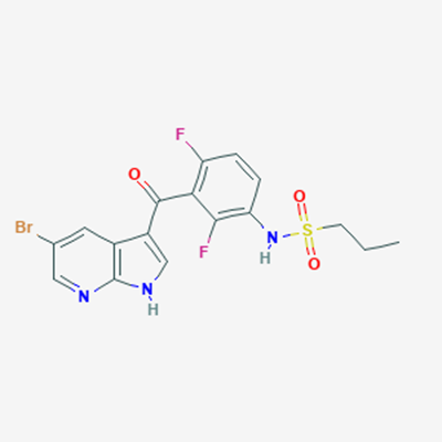 Picture of N-(3-(5-Bromo-1H-pyrrolo[2,3-b]pyridine-3-carbonyl)-2,4-difluorophenyl)propane-1-sulfonamide