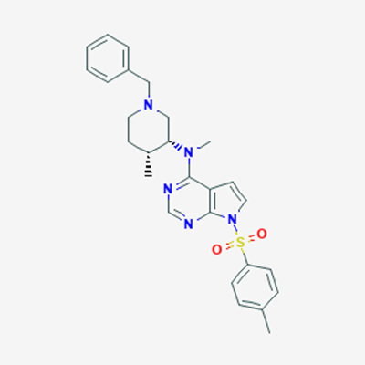 Picture of N-((3R,4R)-1-Benzyl-4-methylpiperidin-3-yl)-N-methyl-7-tosyl-7H-pyrrolo[2,3-d]pyrimidin-4-amine