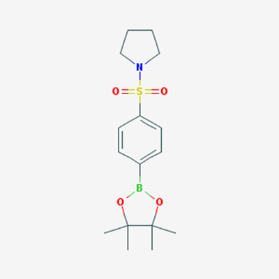 Picture of 1-((4-(4,4,5,5-Tetramethyl-1,3,2-dioxaborolan-2-yl)phenyl)sulfonyl)pyrrolidine