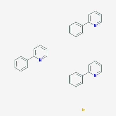 Picture of fac-Tris(2-phenylpyridine)iridium,Sublimed, >99.5% (HPLC)