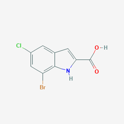 Picture of 7-Bromo-5-chloro-1H-indole-2-carboxylic acid