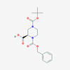 Picture of (R)-1-((Benzyloxy)carbonyl)-4-(tert-butoxycarbonyl)piperazine-2-carboxylic acid