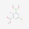 Picture of 3-Borono-5-bromo-2-fluorobenzoic acid