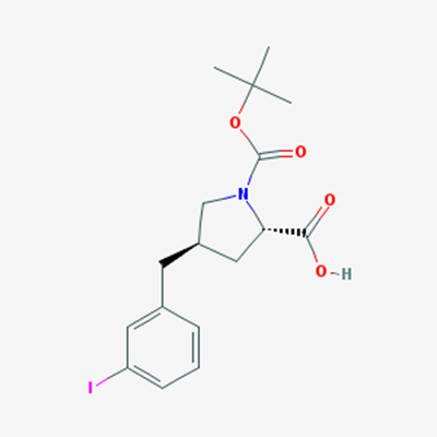 Picture of (2S,4R)-1-(tert-Butoxycarbonyl)-4-(3-iodobenzyl)pyrrolidine-2-carboxylic acid