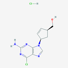 Picture of ((1S,4R)-4-(2-Amino-6-chloro-9H-purin-9-yl)cyclopent-2-en-1-yl)methanol hydrochloride