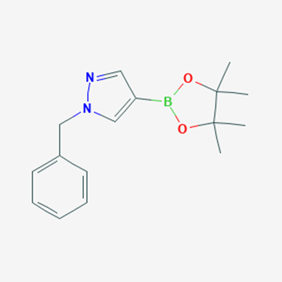 Picture of 1-(Phenylmethyl)-4-(4,4,5,5-tetramethyl-1,3,2-dioxaborolan-2-yl)-1H-pyrazole