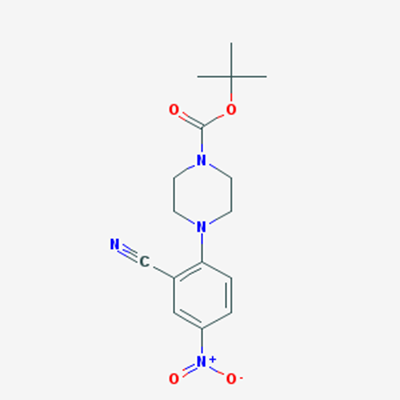 Picture of tert-Butyl 4-(2-cyano-4-nitrophenyl)piperazine-1-carboxylate