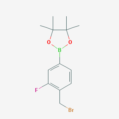 Picture of 2-(4-(Bromomethyl)-3-fluorophenyl)-4,4,5,5-tetramethyl-1,3,2-dioxaborolane