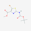 Picture of Methyl 5-bromo-2-((tert-butoxycarbonyl)amino)thiazole-4-carboxylate