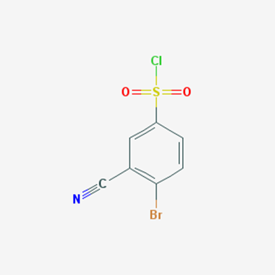 Picture of 4-Bromo-3-cyanobenzene-1-sulfonyl chloride