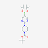 Picture of tert-Butyl 4-(5-(4,4,5,5-tetramethyl-1,3,2-dioxaborolan-2-yl)pyrimidin-2-yl)piperazine-1-carboxylate