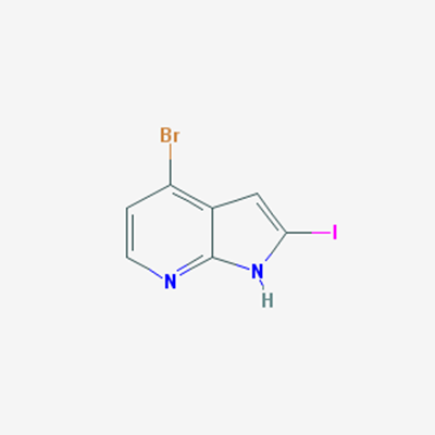 Picture of 4-Bromo-2-iodo-1H-pyrrolo[2,3-b]pyridine