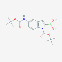 Picture of (1-(tert-Butoxycarbonyl)-5-((tert-butoxycarbonyl)amino)-1H-indol-2-yl)boronic acid