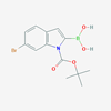 Picture of (6-Bromo-1-(tert-butoxycarbonyl)-1H-indol-2-yl)boronic acid