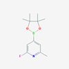 Picture of 2-Fluoro-6-methyl-4-(4,4,5,5-tetramethyl-1,3,2-dioxaborolan-2-yl)pyridine