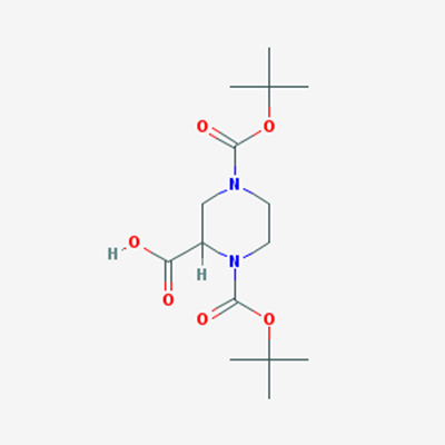 Picture of 1,4-Di-Boc-piperazine-2-carboxylic acid