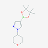 Picture of 1-(Tetrahydro-2H-pyran-4-yl)-4-(4,4,5,5-tetramethyl-1,3,2-dioxaborolan-2-yl)-1H-pyrazole