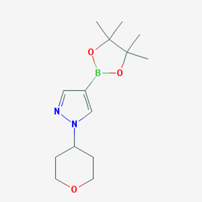 Picture of 1-(Tetrahydro-2H-pyran-4-yl)-4-(4,4,5,5-tetramethyl-1,3,2-dioxaborolan-2-yl)-1H-pyrazole