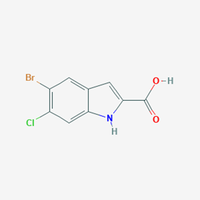 Picture of 5-Bromo-6-chloro-1H-indole-2-carboxylic acid