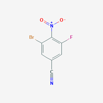 Picture of 3-Bromo-5-fluoro-4-nitrobenzonitrile